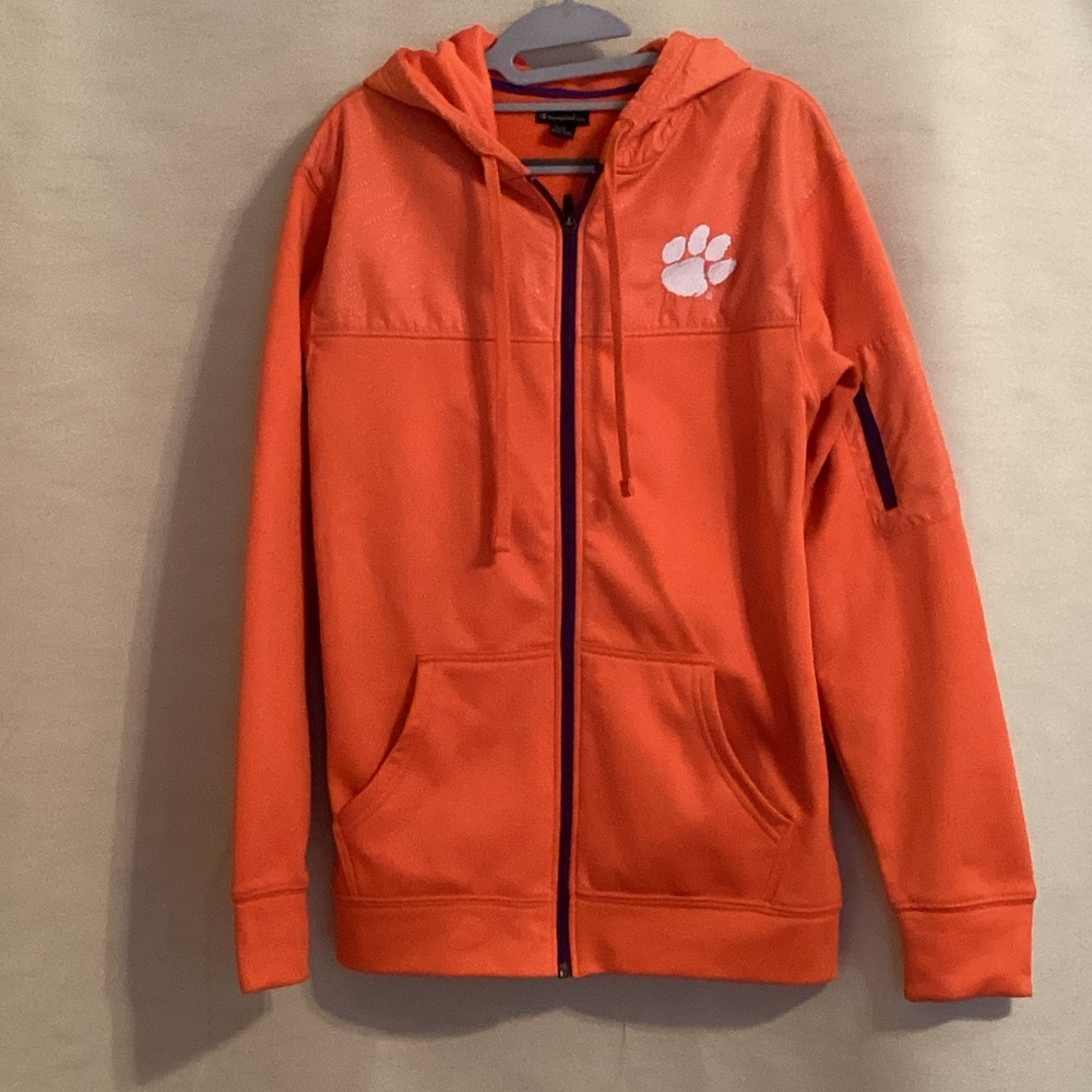 Men’s Clemson Orange Full-Zip Hoodie Jacket